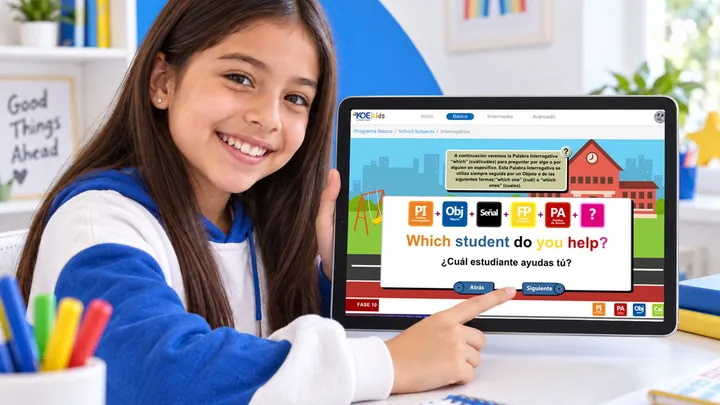 Niña aprendiendo con la Fórmula Perfecta de KOE