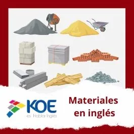  Estos son algunos materiales en inglés